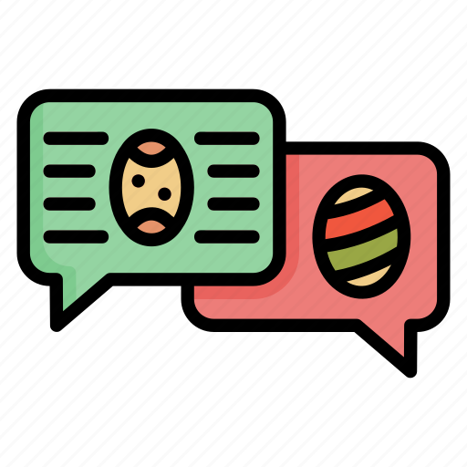Chat, egg, easter, message, bubble, comment icon - Download on Iconfinder