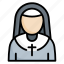 nun, beliefs, catholic, christian, church, dress, faith, female, woman 