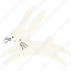 bunny, rabbit, easter, minimal, cute, jumping 