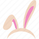 rabbit, bunny, ears, fold, headband, easter, headwear
