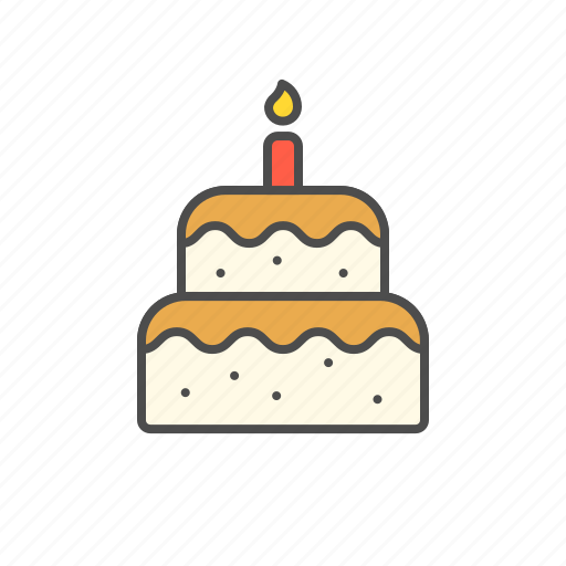 Birthday, cake, candle, celebrate, easter, food, party icon - Download on Iconfinder