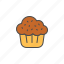 bakery, cake, cupcake, dessert, easter, food, muffin 
