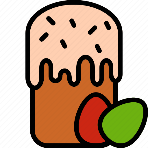 Cake, color, easter, egg, eggs, holiday, xmas icon - Download on Iconfinder