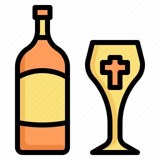 Christianity, wine, christian, bottle, glass icon - Download on Iconfinder