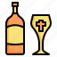 christianity, wine, christian, bottle, glass 