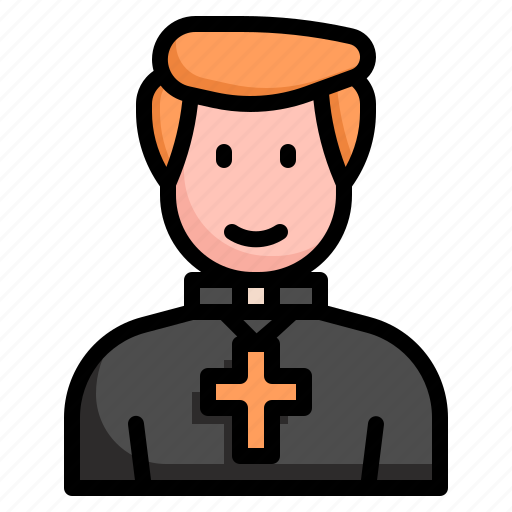 Priest, pastor, monk, man, prayer, christian, church icon - Download on Iconfinder