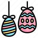 easter, egg, egghunt, day, hanging, celebration, decoration, holiday
