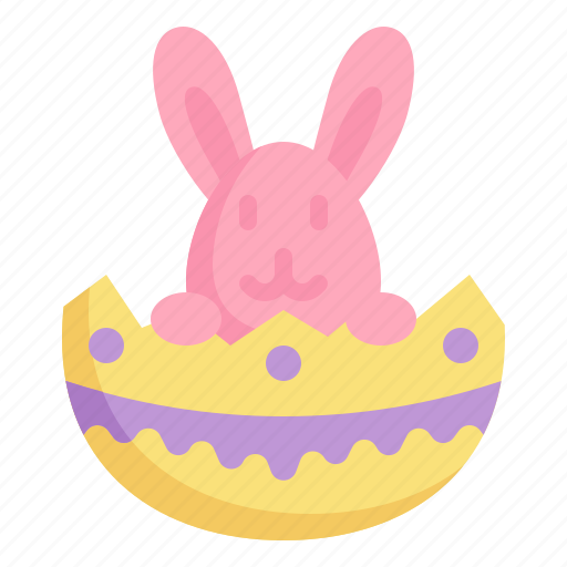 Rabbit, bunny, easter, egg, animal, hatched icon - Download on Iconfinder