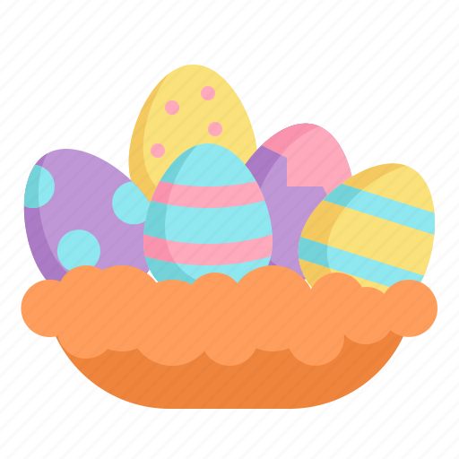 Easter, egg, nest, hunt, egghunt, basket icon - Download on Iconfinder