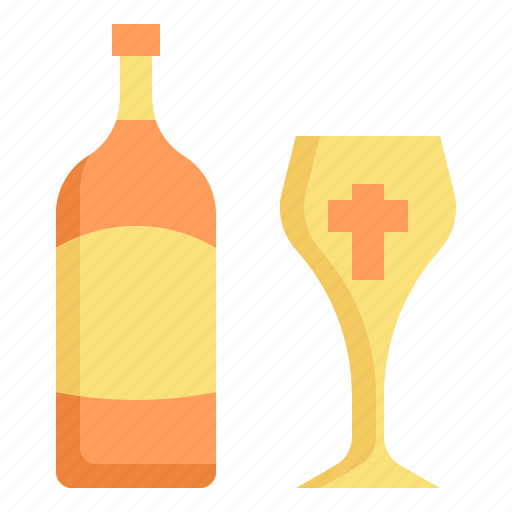 Christianity, wine, christian, bottle, glass icon - Download on Iconfinder
