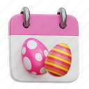 easter, calendar, easter day, easter egg, egg 