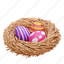 easter, eggs, bird, nest, easter egg 