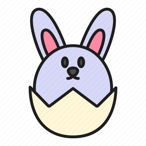 Animal, bunny, easter, egg, pet, rabbit, shell icon - Download on Iconfinder
