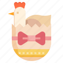 chicken, chick, easter, egg, season