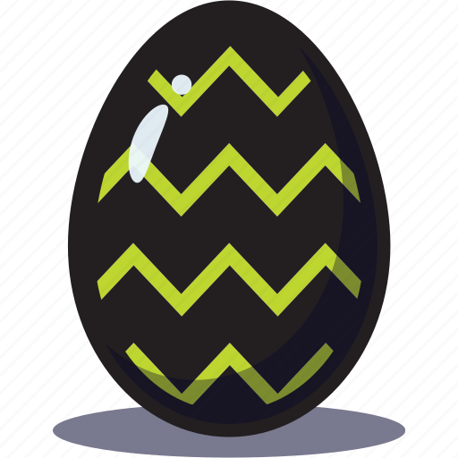 Easter, egg, decorate, painted, zigzag, decoration, holiday icon - Download on Iconfinder