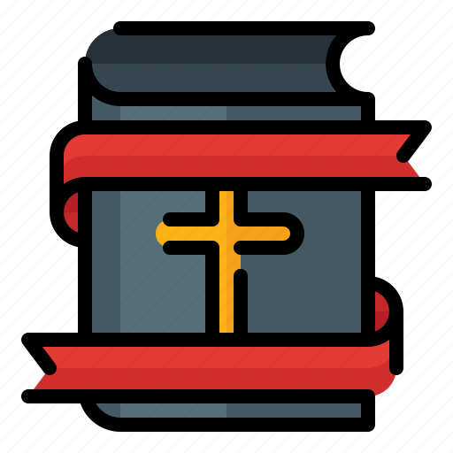 Christ, easter, religion, cross, bible, ribbon icon - Download on Iconfinder