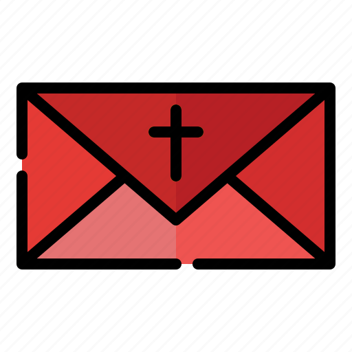Christ, easter, religion, cross, mail, envelope, letter icon - Download on Iconfinder