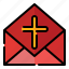 christ, easter, religion, cross, mail, envelope, letter 