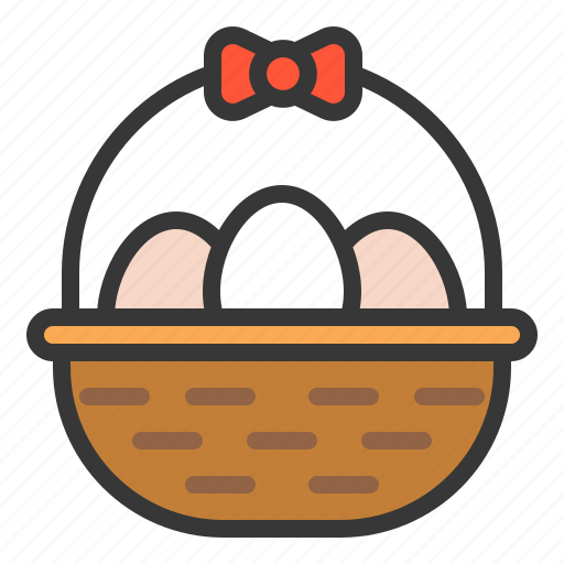 Basket, celebration, easter, egg, farming, holiday, egg basket icon - Download on Iconfinder