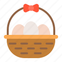 basket, celebration, easter, egg, holiday