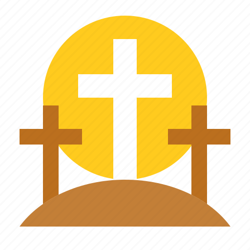 Celebration, cross, death, easter, grave, holiday icon - Download on Iconfinder