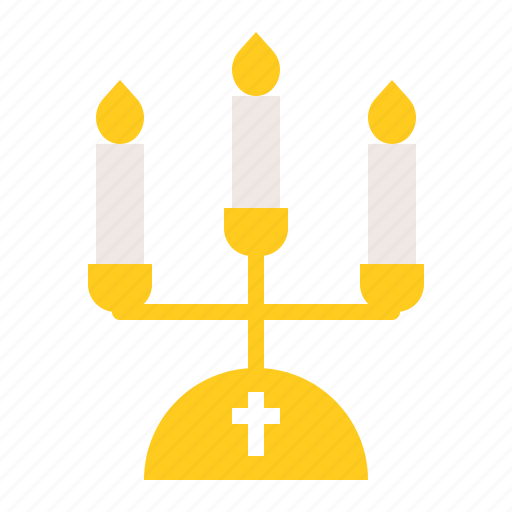 Candle, candle stick, celebration, christ, easter, fire, holiday icon - Download on Iconfinder