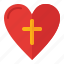 christ, easter, religion, cross, love, heart 