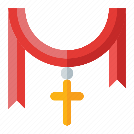 Christ, easter, religion, cross, sash, necklace icon - Download on Iconfinder