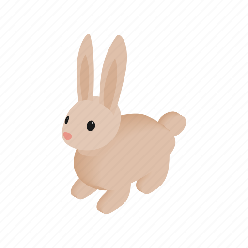 Bunny, cute, easter, holiday, isometric, rabbit, spring icon - Download on Iconfinder