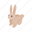 bunny, cute, easter, holiday, isometric, rabbit, spring 