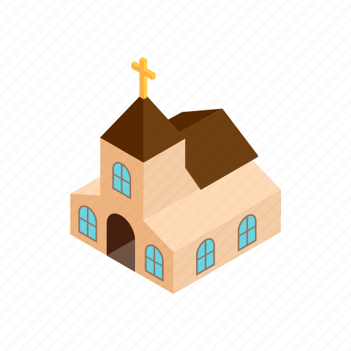 Building, church, cross, easter, egg, isometric, religion icon - Download on Iconfinder