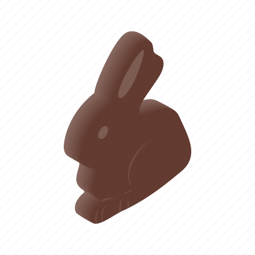 Bunny, chocolate, cute, easter, isometric, rabbit, spring icon - Download on Iconfinder
