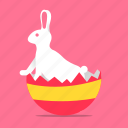 animal, bunny, easter, egg, eggshell, hare, rabbit