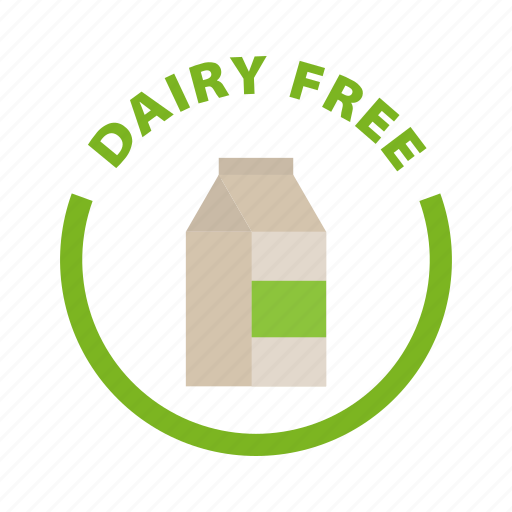 Dairy free, food, label, lactose free, milk free icon - Download on Iconfinder