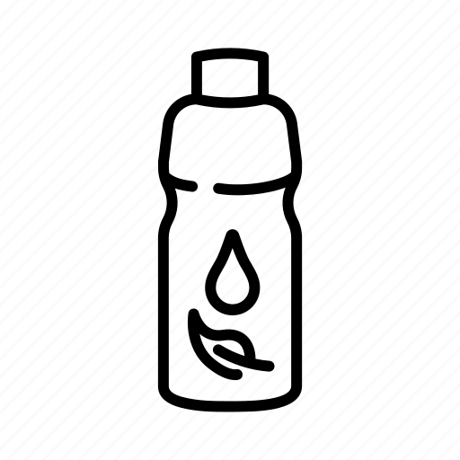 Bottle of water, eco, bottle, leaf, recycle, water, eco food icon - Download on Iconfinder