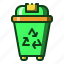 recycle, bin, ecology, eco, trash 