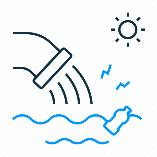 Water, pollution, water pollution, plastic pollution, plastic garbage, ecology, nature icon - Download on Iconfinder