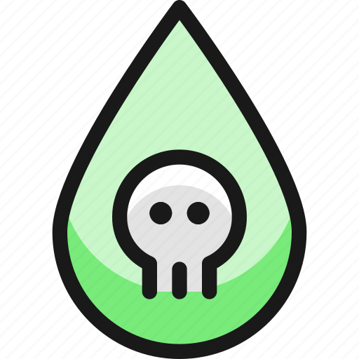 Pollution, drop, skull icon - Download on Iconfinder