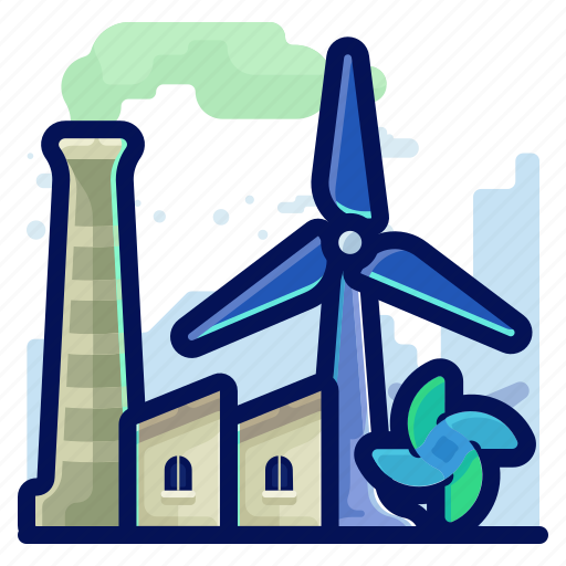 Ecology, environmental, factory, industry, natural, windmill icon - Download on Iconfinder