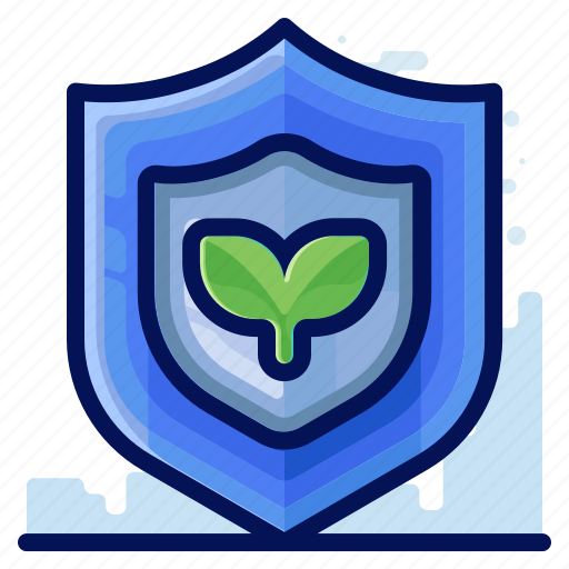 Ecology, environmental, natural, plant, protect, shield icon - Download on Iconfinder