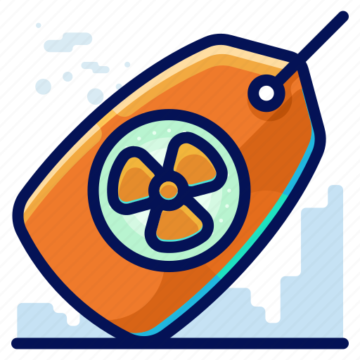 Ecology, environmental, natural, nuclear, tag icon - Download on Iconfinder