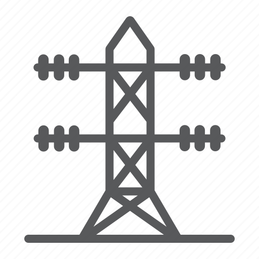 Electric, electricity, energy, high, tower, voltage icon - Download on Iconfinder