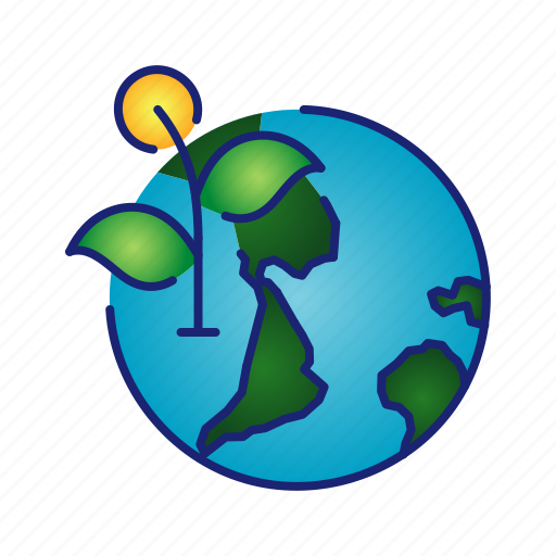 Earth, ecology, globe, go green, green, leaf icon - Download on Iconfinder