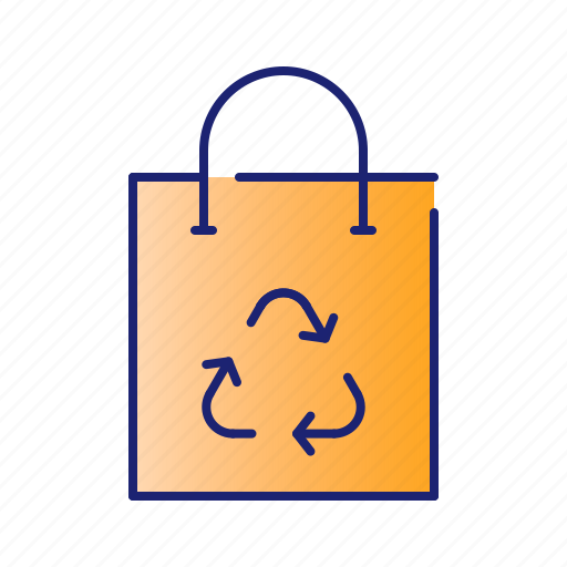 Ecology, go green, green, paper bag, recycle icon - Download on Iconfinder