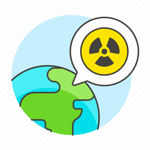 Earth, ecology, global, nuclear, planet, radiation, spot icon - Download on Iconfinder