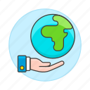 earth, ecology, environmental, globe, hand, planet, responsibility, save, sustainability, world