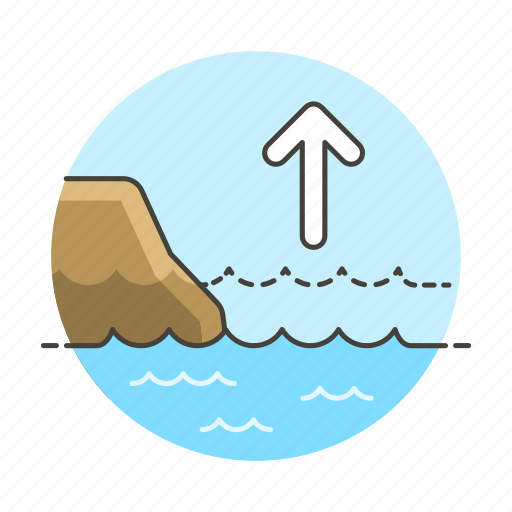 Arrow, change, cliff, climate, coast, ecology, effect icon - Download on Iconfinder