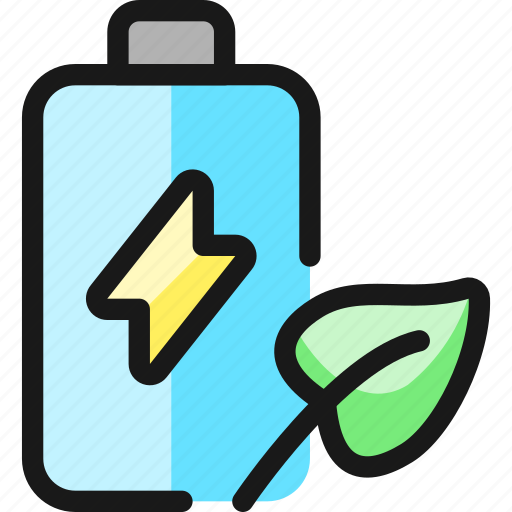 Renewable, energy, battery, leaf icon - Download on Iconfinder