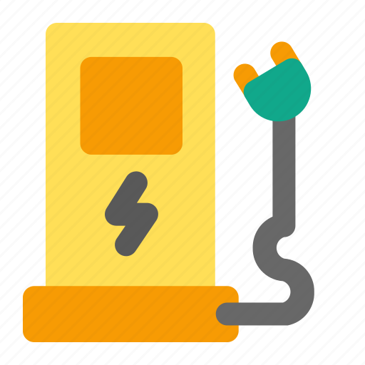 Charging station, ecology, electricity station icon - Download on Iconfinder