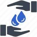 water care, drop, care, water, hand, droplet